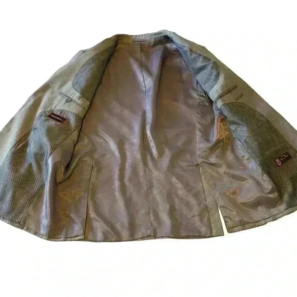 Giorgio Fiorelli Men’s Blazer Suit Jacket Sport Coat Grey - Picture 7 of 13